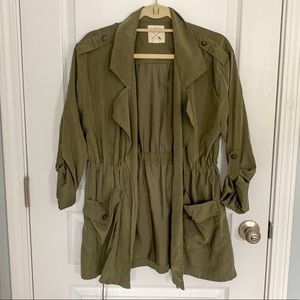 LA Hearts NWOT Army Green Military Jacket